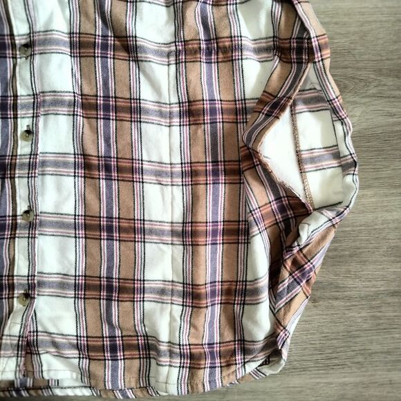 Jachs Girlfriend Western Plaid Flannel Shacket Shirt XL - Picture 7 of 9